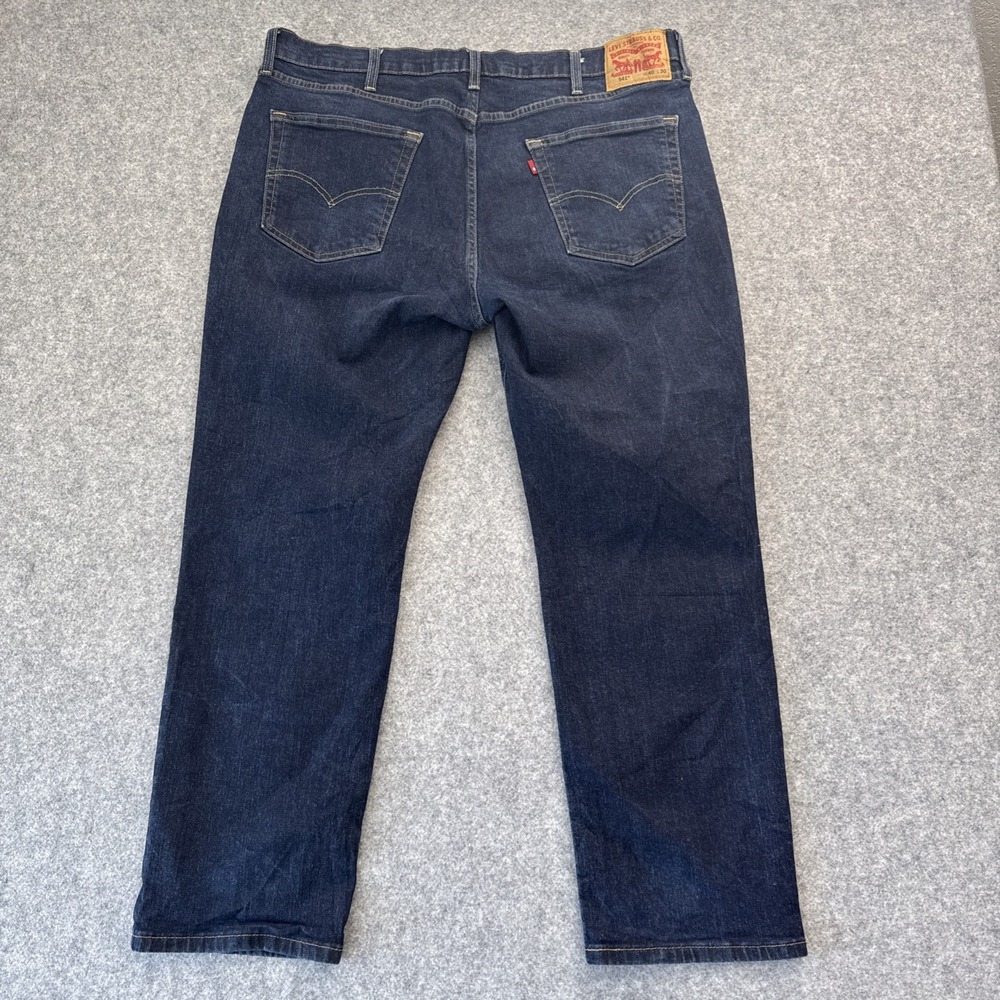 Levi's 541 Athletic Taper Fit Jeans Dark‎ Blue Wash Denim Men's Size 40 x 30 - Picture 6 of 15